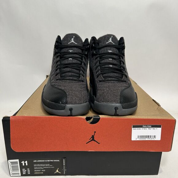 Nike Shoes Air Jordan 12 Retro “Wool/Dark Grey" 2024 - Picture 2 of 9